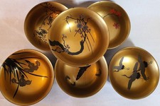 Six Vintage Japanese superbly