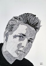 Eddie Cochran hand-drawn art