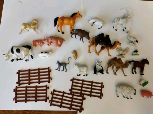 Vintage animal toys plastic - vintage,