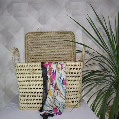 Wicker storage trunk - wicker, trunk,