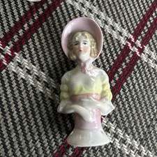 Porcelain Half Doll Pin
