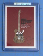 BRUCE SPRINGSTEEN OFFICIAL 2024 TOUR SETLIST CARD Wembley London UK 7/25/24