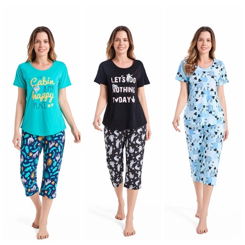 Ladies pyjama set - set, printed