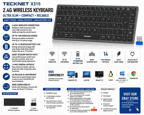 Tecknet x315 wireless - x315,