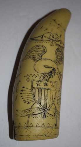 Vintage replica scrimshaw