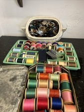 Vintage Sylko & Dewhurst’s Cotton Reel Collection – Wooden Spools & Threads Lot