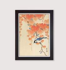 Great Tit  by Ohara Koson Framed Vintage Japanese Art Poster Print Wall Decor