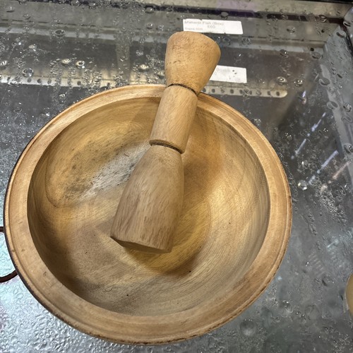 Fufu mortar and - and, pestle