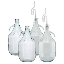 5L Glass DEMIJOHNS, 1 Gallon