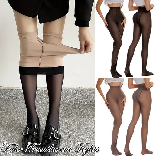 Thermal tights womens fake - tights,
