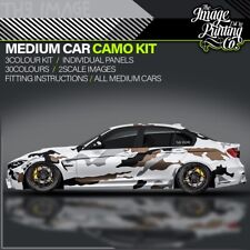 MEDIUM Traditional Car Camo Kit I Vinyl Decals  I Camouflage  I  Partial Wrap