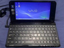 Sony Vaio Type P VPCP11AKJ Black Crocodile Atom Z550 Windows 7 RAM 2GB SSD 128GB