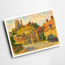 A4 PRINT - Corfe Castle (a) -