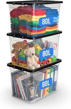 80l clear plastic - clear,