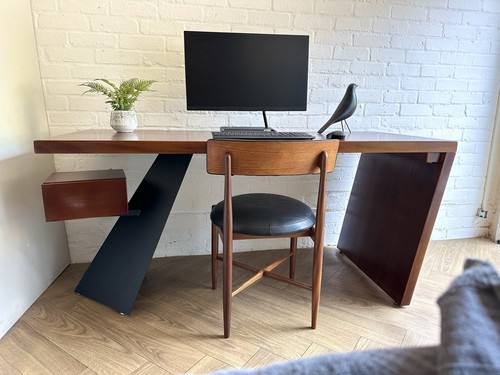 Solid wood desk modern - desk,