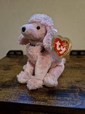 Ty Beanie Babies Buddy Brigitte Stuffed Toy Poodle Dog Soft Toy with Tag Retired
