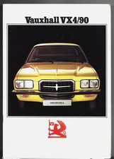 Vauxhall VX 4/90 FE 2300 LHD 1973-1974 Export Markets Sales Brochure In English