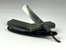 Antique straight razor cut throat Elmo OG & Co Sheffield boxed 1900s