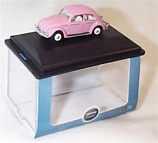 76VWB011HK Oxford Diecast OO Gauge VW Beetle Pink HK Registration New in Case