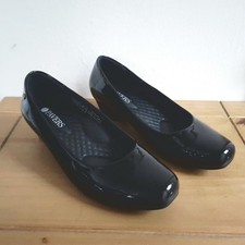Pavers Black Patent Low Heel
