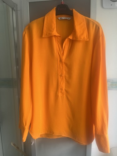 Orange zara shirt excellent - orange,