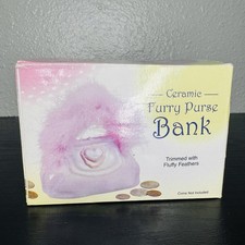 Coin Bank White & Pink Purse