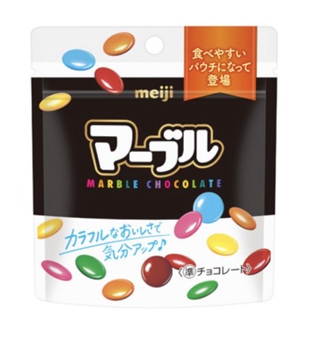 Meiji marble chocolate pouch - chocolate,