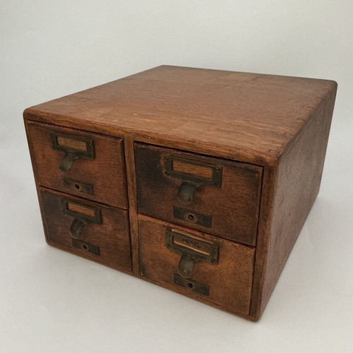 Vintage drawers wooden desk - 4,