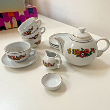 12 pc Fine Porcelain Mini Tea