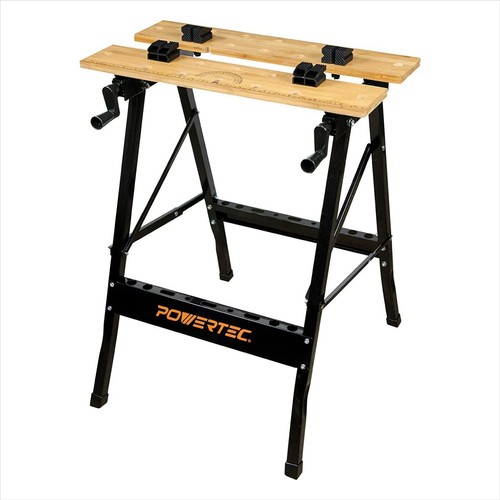 Folding workbench with - workbench, vise