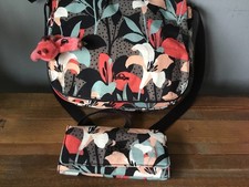 KIPLING PASTEL LILY MEDIUM BAG & MATCHING LARGE PURSE/WALLET ??????