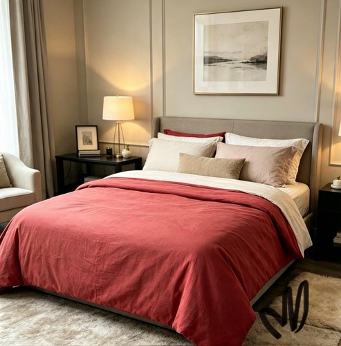 Duvet cover kimgsize burgundy - duvet, cover-kimgsize-burgundy