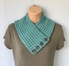   Hand Knitted Button Over