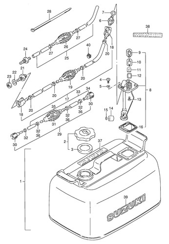 Suzuki genuine fuel connector - suzuki,