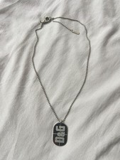 Vintage Dolce & Gabbana Dog Tag Necklace D&G Pendant