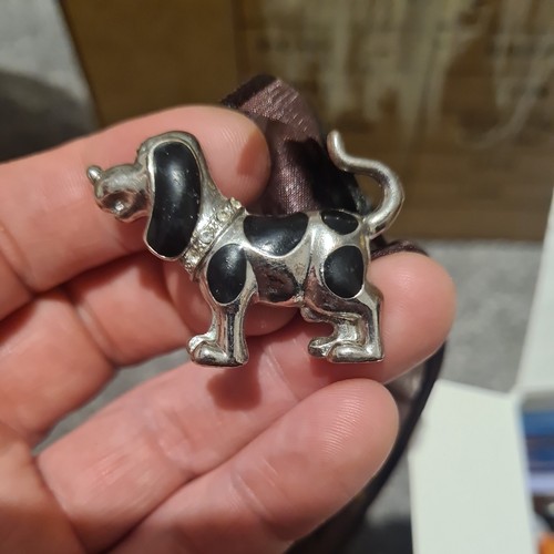 Vintage silver tone - vintage, black