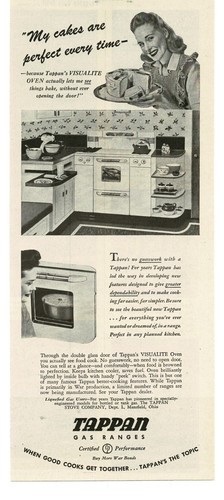1945 tappan gas ranges - tappan,