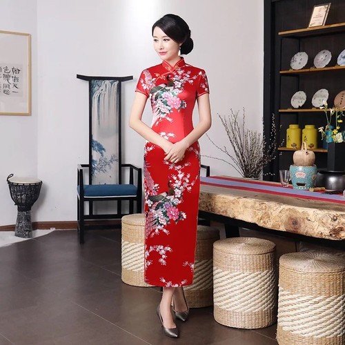 New luxurious red satin - new,