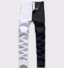 Mens Mixed Color Cotton Denim