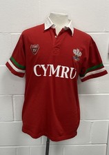 Cymru XV Wales Rugby Shirt Sleeve Red Shirt Large