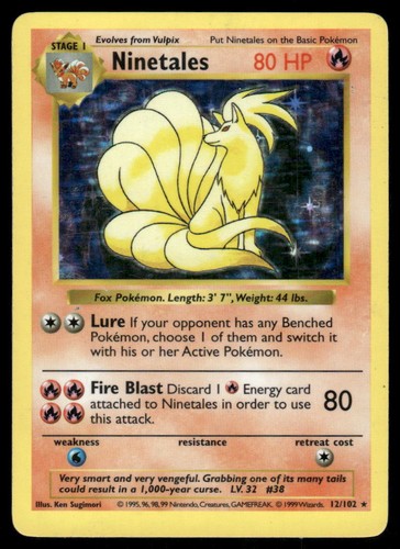 Pokemon cards ninetales 102 - cards,