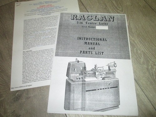 Raglan inch centre lathe - raglan, 5