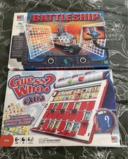 2 x board games: Classic Battleship & Electronic Guess Who