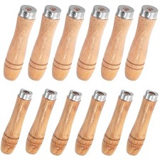 12Pcs Wood File Handles, 6Pcs