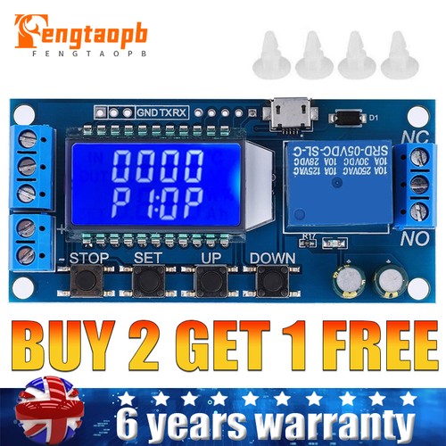 Lcd 30v relay module switch - 6-30v,