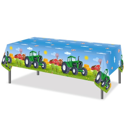 Tractor tablecloth farm - tablecloth,