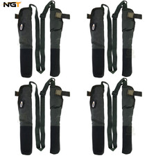 4x Pairs NGT Connected Tip and Butt Protectors Elasticated Covers Fishing Rods