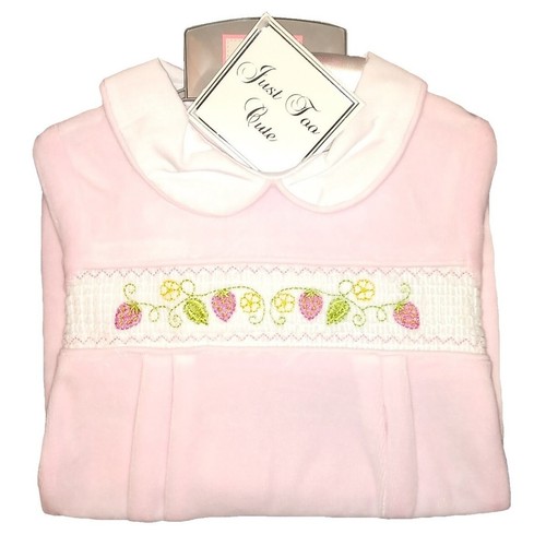 Baby girl velour sleepsuit 6 - girl,