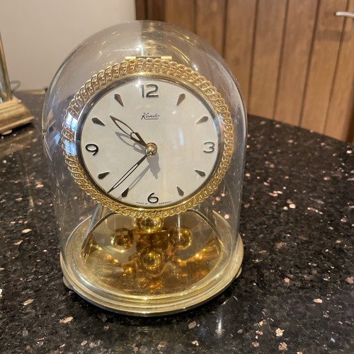 Two brass clocks great - brass,