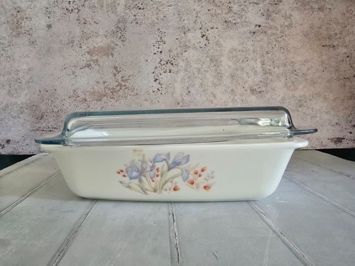 Vintage pyrex blue iris - vintage,